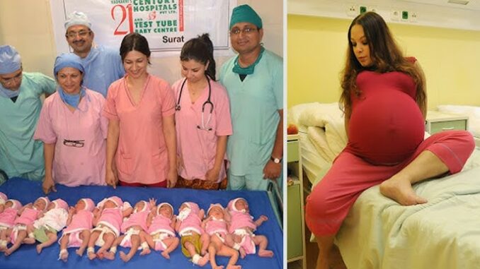 A 23-year-old woman gives birth to 14 children in… See More comments